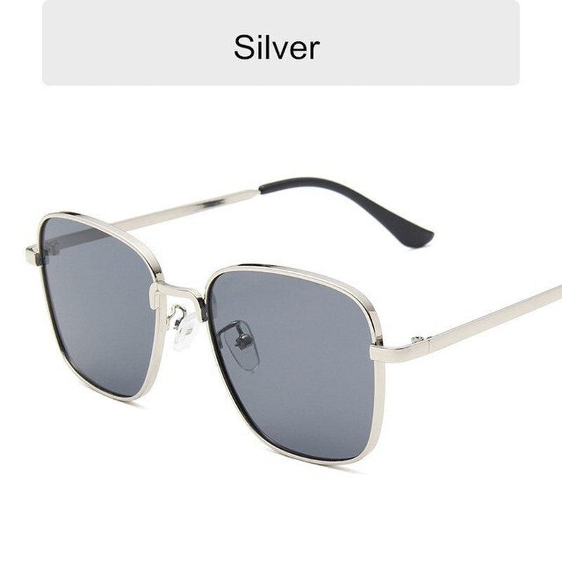 Classic Fashion Sunglasses Women Anti-Reflective Sun Mirror Vintage Square Metal Eyewear Men Driving Sun Glasses Uv400